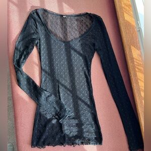 Free People Mesh Top